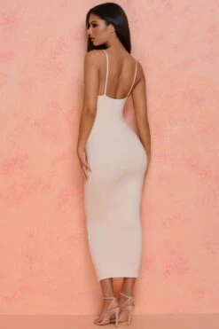 Catch Feels Double Layered Midi Dress In Cream -Glam Dress Store 24.4.18 4 511