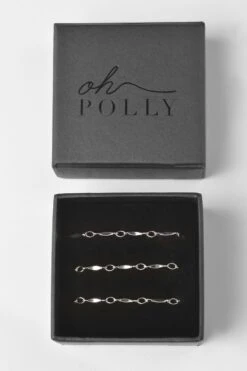 Belly Chain In Silver -Glam Dress Store 3100 2 chain and simple silver belly chain