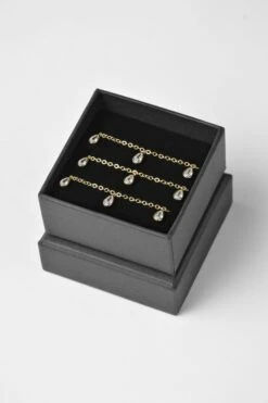 Drippin With Diamonds Diamant Belly Chain In Gold -Glam Dress Store 3101 3 drippin with diamonds gold belly chain