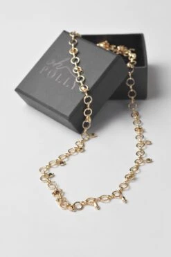 Shakira O-Ring Beaded Belly Chain In Gold -Glam Dress Store 3102 4 shakira gold hoop belly chain