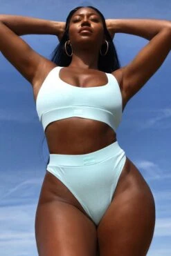 High Waisted Thong In Mint -Glam Dress Store 3123 mint3 4