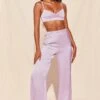 Wide Leg Satin Trousers In Lavender -Glam Dress Store 3155 2 famed lavender silk bralette wide leg trousers two piece set 4 c4dad080 a963 4e80 99f6 845f29445180