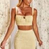 Crinkle Mini Skirt In Yellow -Glam Dress Store 3189 1 two to tango yellow shirred ruffled ruched two piece set 3 19406485 cb86 4869 aed3 3b688a9505ad