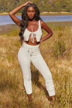 Cosy Joggers In White 13 Cosy Joggers In White -Glam Dress Store 3338 cute doing nothing 3342 lounge club 2 white tie front cosy lounge crop top leggings two piece set 4 14a5301e bf5a 450f 90bb 75fdf183a991