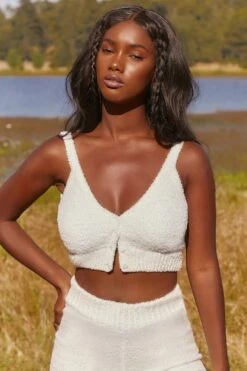 Cosy Button Front Crop Top In White 15 Cosy Button Front Crop Top In White -Glam Dress Store 3340 busy lounging 3339 me time 6 white button front crop top high waisted shorts 1