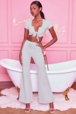 Laid Back Wide Leg Trousers In Grey -Glam Dress Store 3401 take the plunge 3097 laid back 3 grey tie front crop top wide leg trousers lounge two piece 3 2f399309 fcf9 4394 85d2 16d2bf0f1fa3