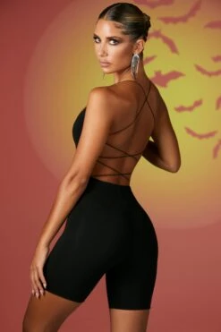 High Waisted Cycle Shorts In Black -Glam Dress Store 3832 8 same comfort black biker shorts