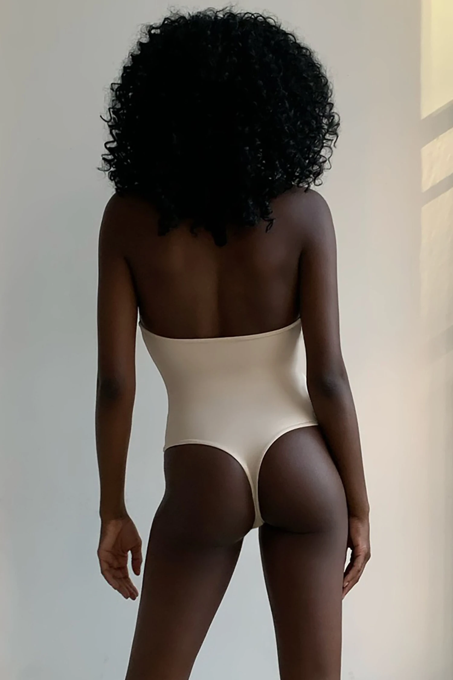 Cross Front Bodysuit In Ivory 13 Cross Front Bodysuit In Ivory - Image 11