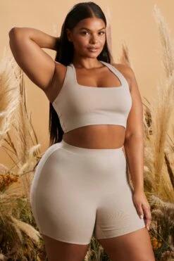 Cycling Shorts In Grey 17 Cycling Shorts In Grey -Glam Dress Store 4219 4234 5 fair and square easy as that grey basic cycle shorts racer back crop top 1