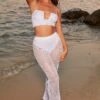 Beaded Flare Trousers In Lilac -Glam Dress Store 4370 1 sheer for you lilac pearl embelllished cut out crop top sheer beach trousers 1