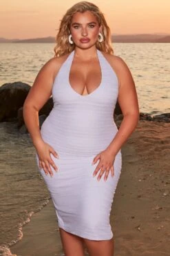 Crochet Plunge Neck Midi Dress In Lilac 20 Crochet Plunge Neck Midi Dress In Lilac -Glam Dress Store 4372 1 azure lilac halter neck plunge bust flattering midiaxi dress 1