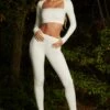 Stirrup Leggings In Ivory -Glam Dress Store 4621 4678 2 in form arch ivory long sleeve crop top high waist stirrup leggings