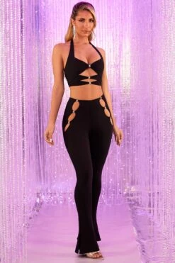 Cut Out Petite Leggings In Black -Glam Dress Store 4684 4694 3 spectrum under the spotlight black cut out top cut out leggings 2 2