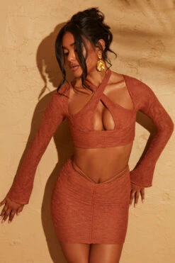 Mini Skirt In Rust 22 Mini Skirt In Rust -Glam Dress Store 5091 5146 4 Rust Cross Over Halter Top Mini Skirt 4e5d6fed 390e 44d9 9c03 fb41fd5cb8d6