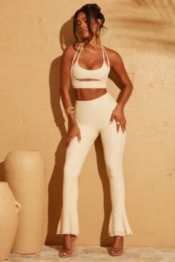 Lace Up Back Petite Trousers In Cream -Glam Dress Store 5113 5095 1 Cream Double Layered Crop Top Lace Up Back Trousers b1c9c49b e4f4 46bf b3a4 b85db16dcf83