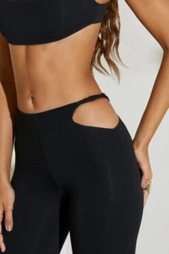 Twist Strap Cut Out Flare Trousers In Black -Glam Dress Store 5148 4 Callie Black Twost Cut Out Flare Trousers 79927ee5 18ff 43e3 a0aa 07e43cf8b81d