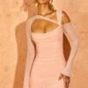 Asymmetric Cut Out Mini Dress In Blush -Glam Dress Store 5264 1 Inyx Blush Asymmetric Cut Out Mini Dress 33db5109 9c42 4ab7 a3af 5a681cadd50e