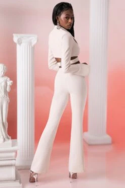 Flare Trousers In Stone -Glam Dress Store 5303 5315 12 meraki stone wrap 13 2