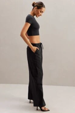Monowire Crop Top In Black -Glam Dress Store 5827 6718 5 Aara Black Monowire Crop Top Rori Cargo Trousers 9e299705 763c 4a9c abf6 8e1aac2b7240