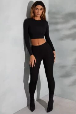 High Waist Leggings In Black