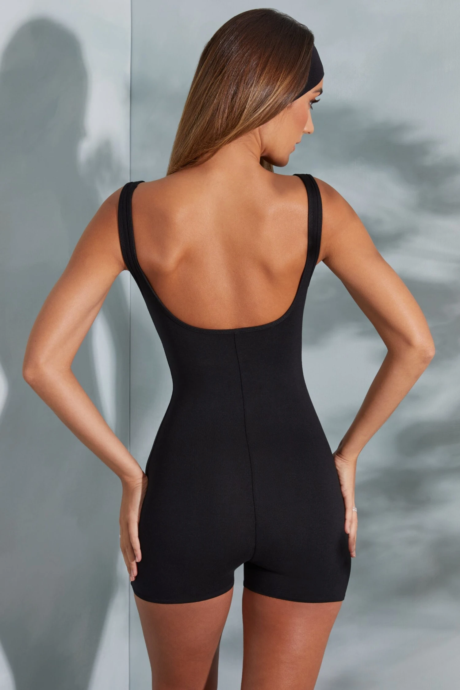 Sweetheart Neckline Romper In Black 4 Sweetheart Neckline Romper In Black - Image 2
