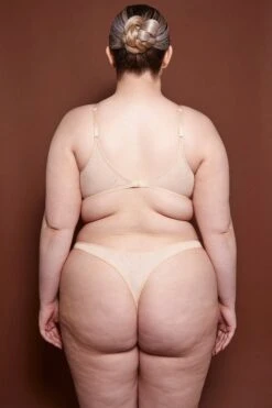 Soft Mesh Thong In Beige -Glam Dress Store 6112 6128 1 Beige Underwire Bra Thong 8e662984 5651 4519 8db9 6f036369ede7