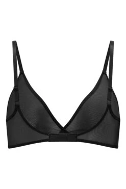 Soft Mesh Single Layer Triangle Bra In Black 15 Soft Mesh Single Layer Triangle Bra In Black -Glam Dress Store 6114 Black Back e10f90b9 451a 414c 8d91 372f05801219