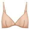 Soft Mesh Single Layer Triangle Bra In Warm Peach -Glam Dress Store 6114 WarmPeach Front 6cff684c aa26 4324 b9d5 8509c6d49508