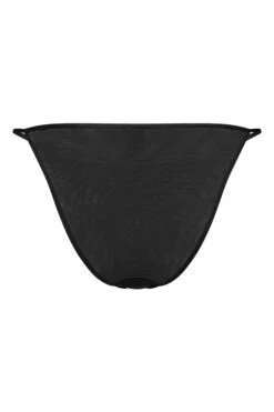 Soft Mesh String Bikini In Black 13 Soft Mesh String Bikini In Black -Glam Dress Store 6133 Black Back