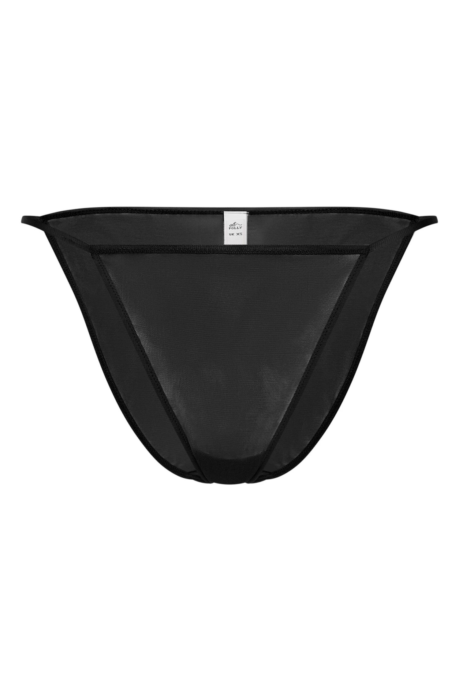 Soft Mesh String Bikini In Black 3 Soft Mesh String Bikini In Black