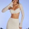 Embellished Long Sleeve Crop Top In Ivory -Glam Dress Store 6136 6137 1 Lucerne Ivory Embellished cowl Crop Top A Line Mini Skirt 0e2f48b8 5a60 4996 973a 966ea0e7e85f