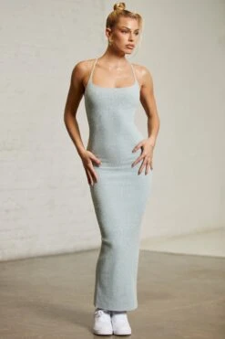 Low Back Maxi Dress In Mint 17 Low Back Maxi Dress In Mint -Glam Dress Store 6314 10 Green Square Neck Maxi Dress