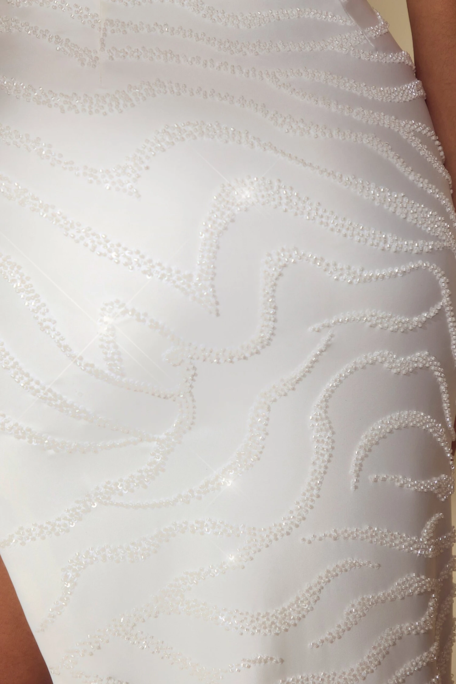 Single Sleeve Cut Out Maxi Dress In Off White 7 Single Sleeve Cut Out Maxi Dress In Off White - Image 5