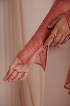 Long Sleeve Lace Corset Mini Dress In Terracotta 15 Long Sleeve Lace Corset Mini Dress In Terracotta -Glam Dress Store 6729 5 Ninette Terracotta Lace Long Sleeve Mini Dress