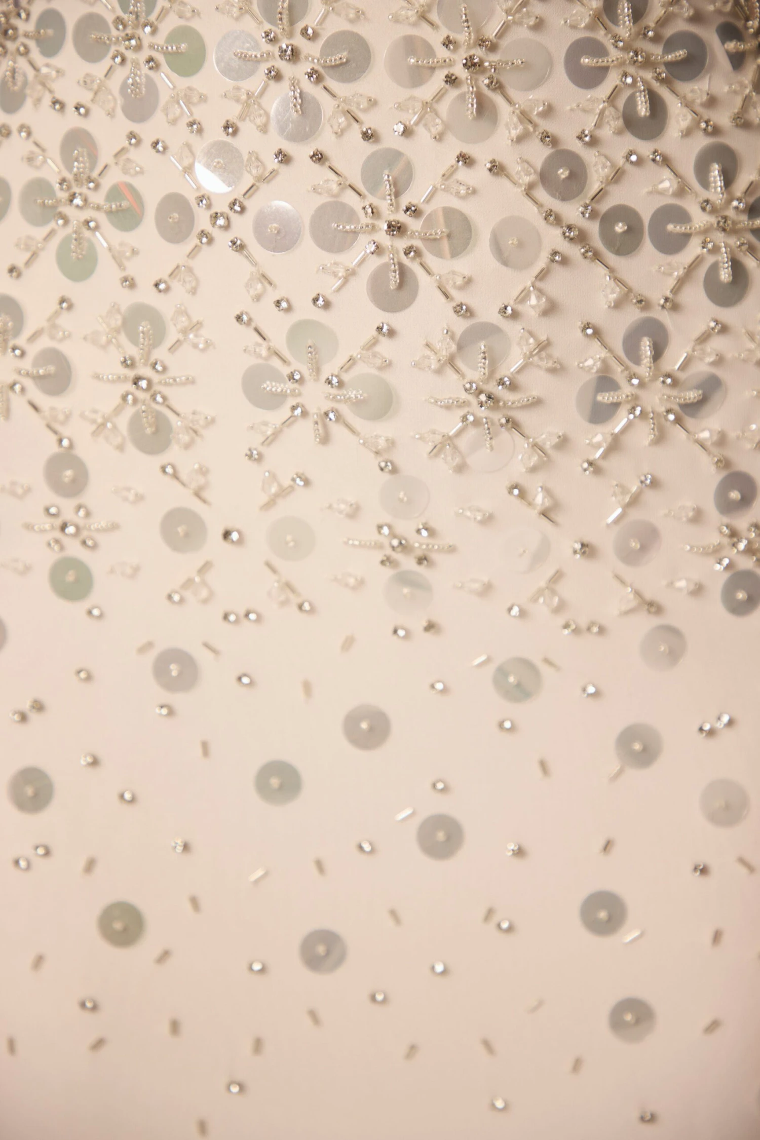 Hand Embellished Bandeau Maxi Dress In Ivory 6 Hand Embellished Bandeau Maxi Dress In Ivory - Image 4