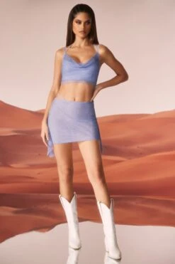 Embellished Strap Detail Mini Skirt In Blue 20 Embellished Strap Detail Mini Skirt In Blue -Glam Dress Store 6926 6927 4 Blue Cowl Neck Corset Frill Top Skirt Strap Frill ea076fe7 616f 4d3c 9644 96f242e191ee