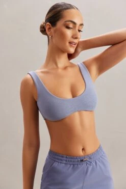 Plunge Neck Bralette In Blue 14 Plunge Neck Bralette In Blue -Glam Dress Store 6947 5871 10 Kirra Kaiya Navy Blue Cargo Skirt Bralettej.pg