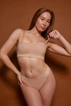 Soft Mesh Brief In Warm Peach -Glam Dress Store 7162 6132 1 Warm Peach Bandeau Bra Briefs dbc7adc0 098a 4a19 a5bb a6c52dac28cc