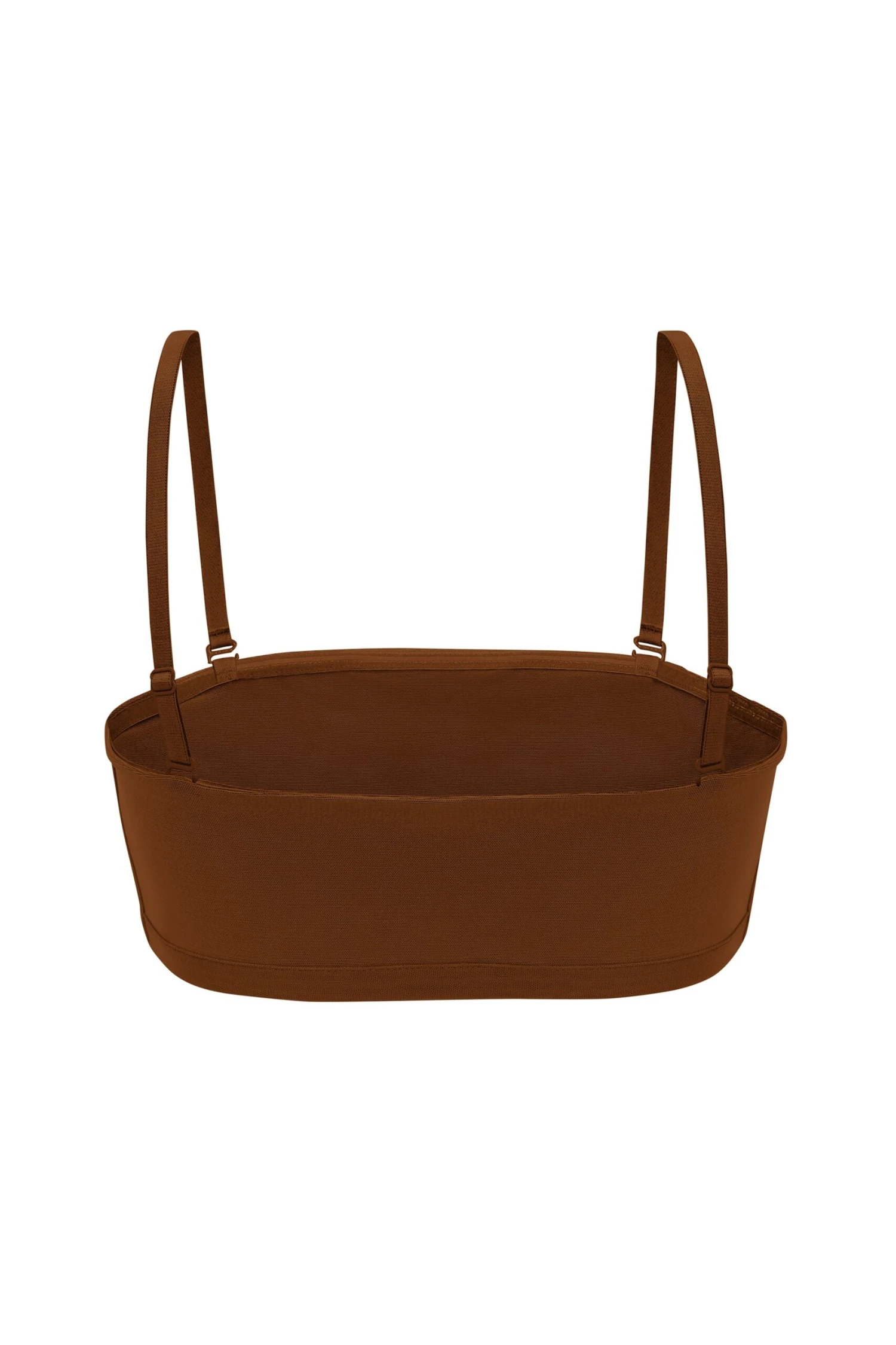 Soft Mesh Bandeau Bra In Chestnut 9 Soft Mesh Bandeau Bra In Chestnut - Image 7