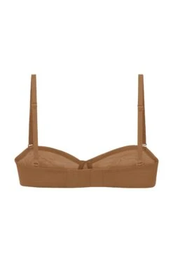 Soft Mesh Strapless Bra In Almond -Glam Dress Store 7163 Almond BACK 56eb37ef 8bc9 4f27 abc5 0ab84221844c