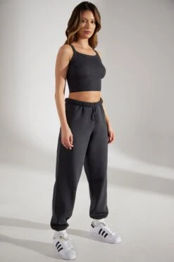 Oversized Joggers In Washed Black 17 Oversized Joggers In Washed Black -Glam Dress Store BT0507 6 Prime Washed Black Oversized Joggers