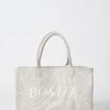 Large Canvas Tote Bag In Vintage Grey -Glam Dress Store BT0741 1 Sport Beige Tote Bag 1