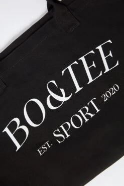 Large Canvas Tote Bag In Black -Glam Dress Store BT0741 6 Sport Black Tote Bag