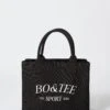 Medium Canvas Tote Bag In Black -Glam Dress Store BT0742 1 Sport Black Tote Bag