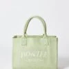 Medium Canvas Tote Bag In Lime Green -Glam Dress Store BT0742 1 Sport Green Tote Bag