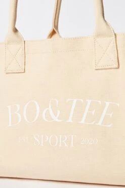 Medium Canvas Tote Bag In Beige 14 Medium Canvas Tote Bag In Beige -Glam Dress Store BT0742 3 Sport Beige Tote Bag