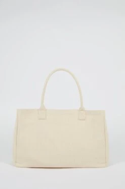 Tote Bag In Stone -Glam Dress Store ToteBags1703